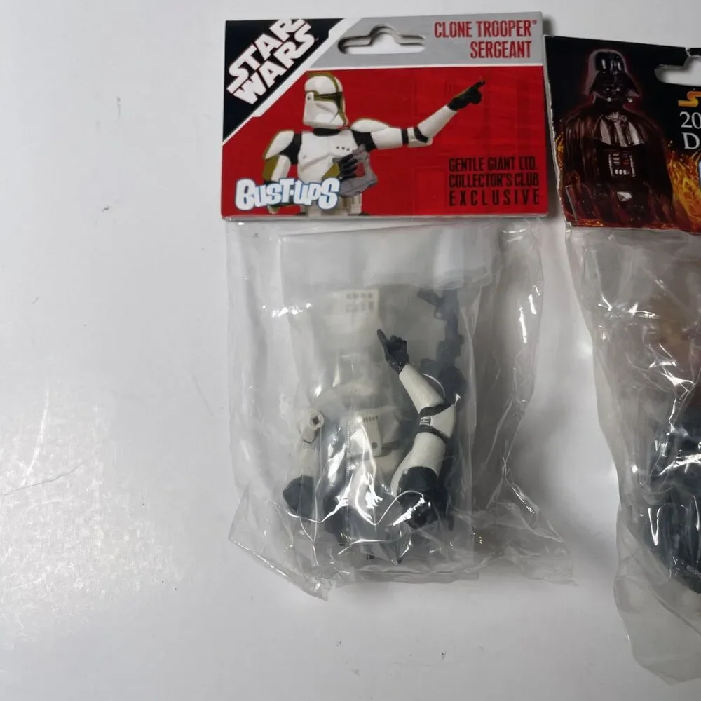 Star Wars BUST UPS LOT Of 3 - Exclusive Darth Vader - 2X Clone Trooper Sergeant